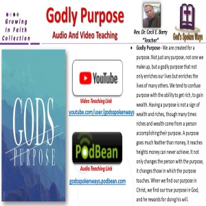 Godly Purpose