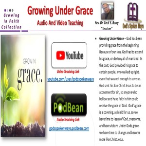 Growing Under Grace