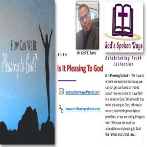 Is It Pleasing To God 