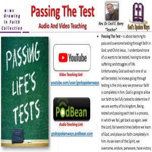 Passing The Test