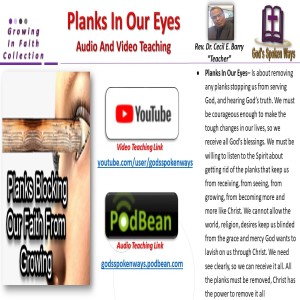 Planks In Our Eyes