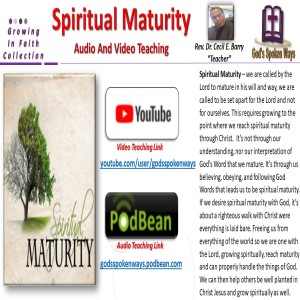 Spiritual Maturity