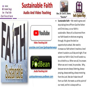 Sustainable Faith