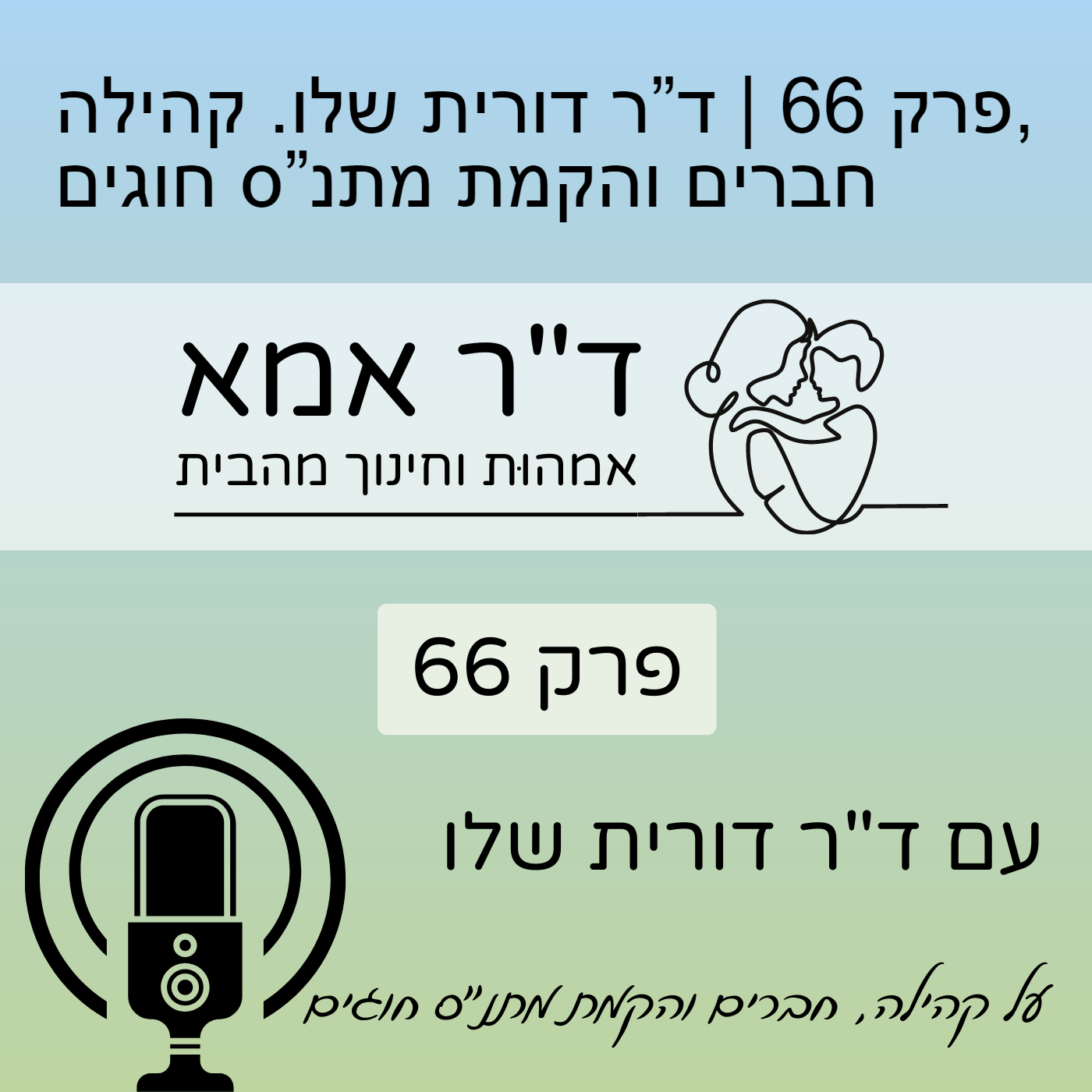 פרק 66 | ד”ר דורית שלו. קהילה, חברים והקמת מתנ”ס חוגים ד"ר אמא פרק 66 | ד”ר דורית שלו. קהילה, חברים והקמת מתנ”ס חוגים