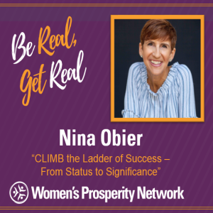 CLIMB the Ladder of Success - From Status to Significance with Nina Obier