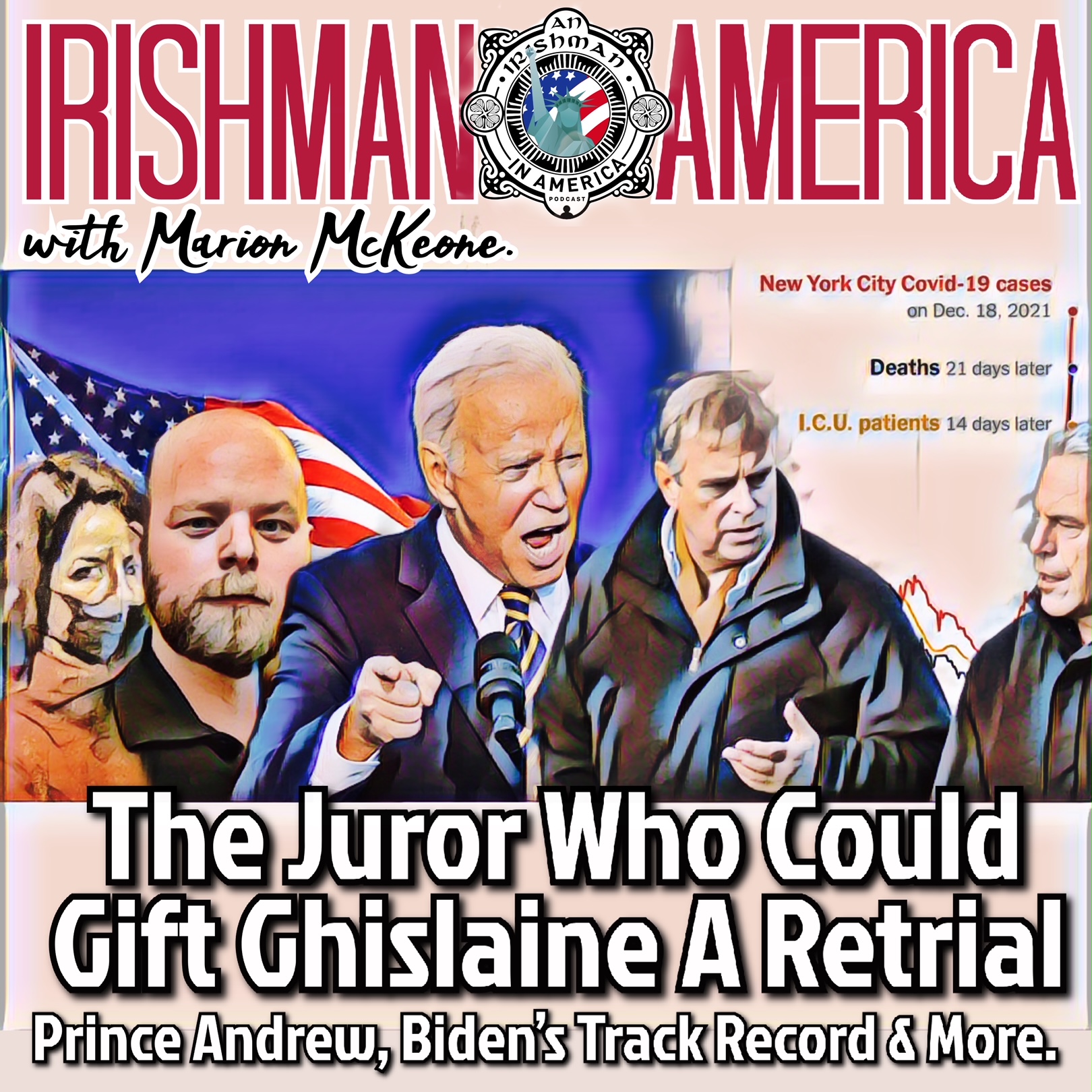 The Juror Who Could Gift Ghislaine A Retrial (Prince Andrew, Biden’s Track Record & More) - Irishman In America With Marion McKeone (Mini Pod)