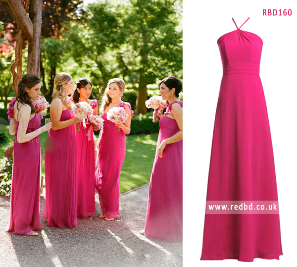 Bright Fuchsia Dresses for Bridesmaids