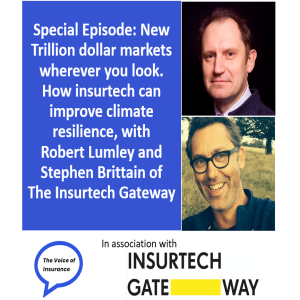 Special Episode: New Trillion dollar markets wherever you look. How insurtech can improve climate resilience with Robert Lumley and Stephen Brittain of The Insurtech Gateway