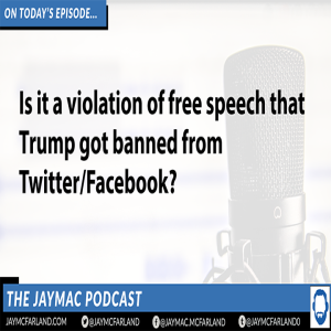 Is twitter violating free speech by banning Trump