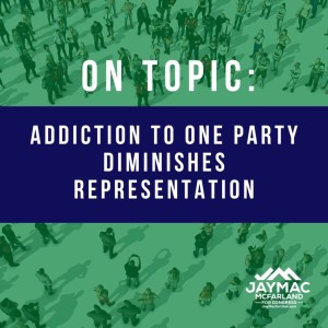 Addiction to one party diminishes representation