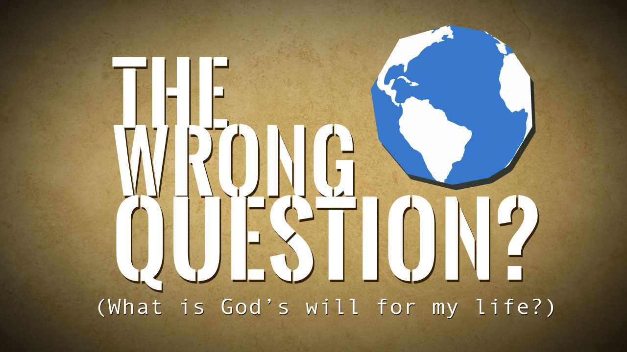 The Wrong Question? Why Does It Matter? (Week 3)