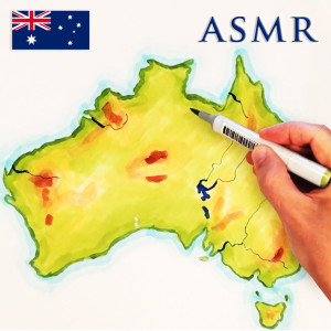 Drawing Map of Australia (Geography ASMR)