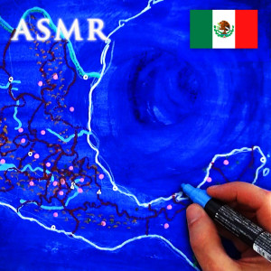 Drawing Map of Mexico (Geography ASMR)