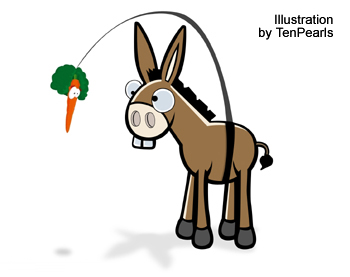 SLUMBERBUZZ! Dangle your carrot in front of another donkey.