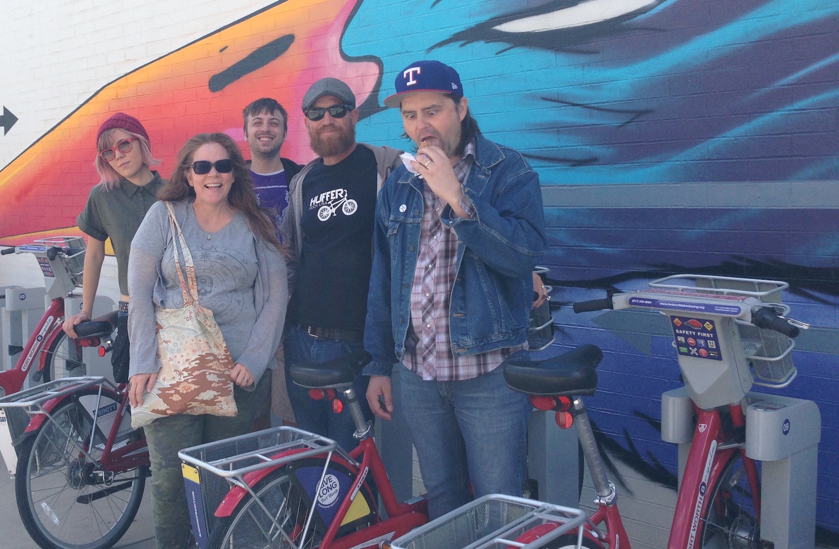 A Pack of Peppy Podcasters Plowing a Path Through Open Streets