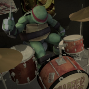 Ninja Mutant Turtle Drummer Kenn Scott and Richard Phillip of Henry the Archer
