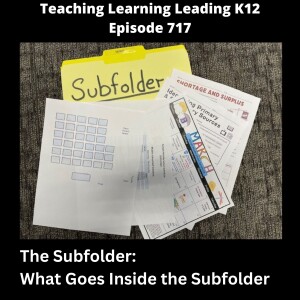 The Subfolder: What Goes Inside the Subfolder - 717