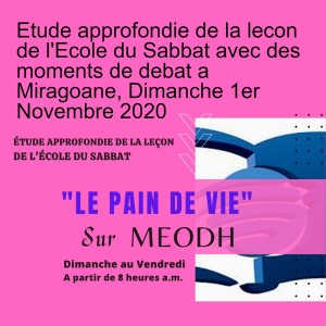 Etude approfondie de la lecon de l‘Ecole du Sabbat avec des moments de debat a Miragoane, Dimanche 1er Novembre 2020