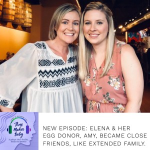 Elena becomes close friends with her donor, Amy, like extended family.