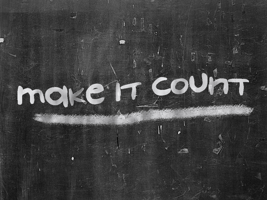 Make It Count-- Craig Woody