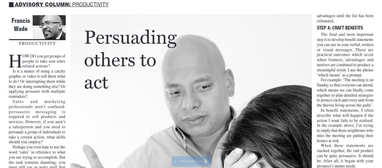 On Ways to Persuade Others to Act