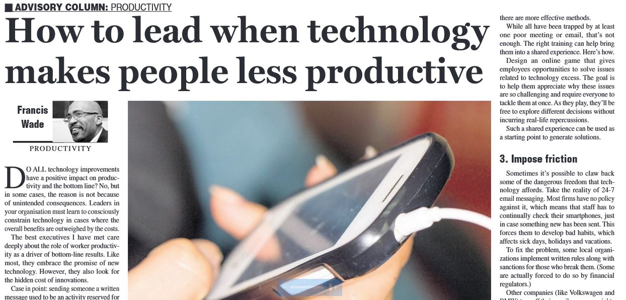 How to lead when technology ruins productivity