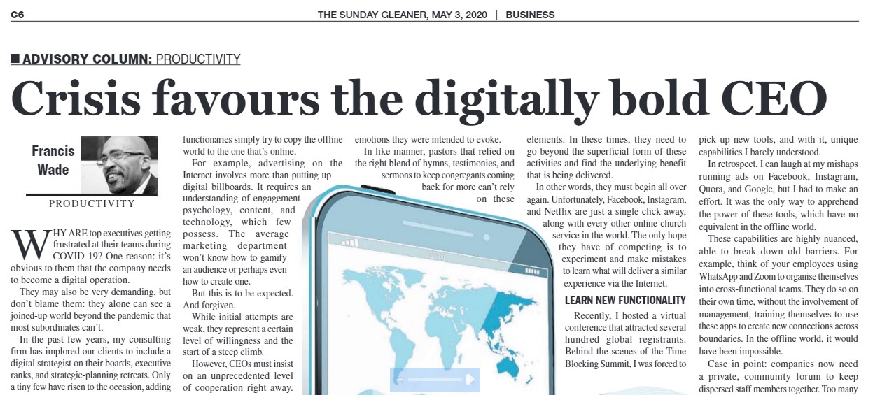 Crisis Favors the Digitally Bold CEO