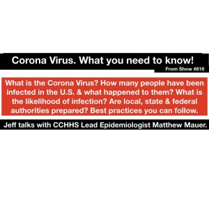 Corona Virus. What you need to know!