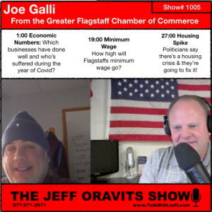 Show #1005: Joe Galli, Economic #’s, Min. Wage, Housing Prices Way Up