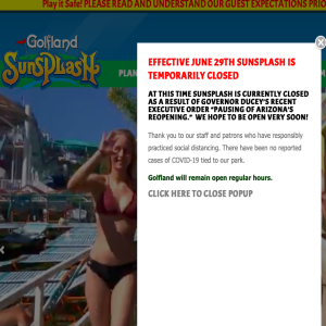 SunSplash Waterpark Sues Governor Ducey