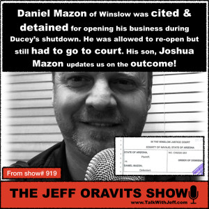 Detained & Cited for opening business, Winslow owner wins in court!