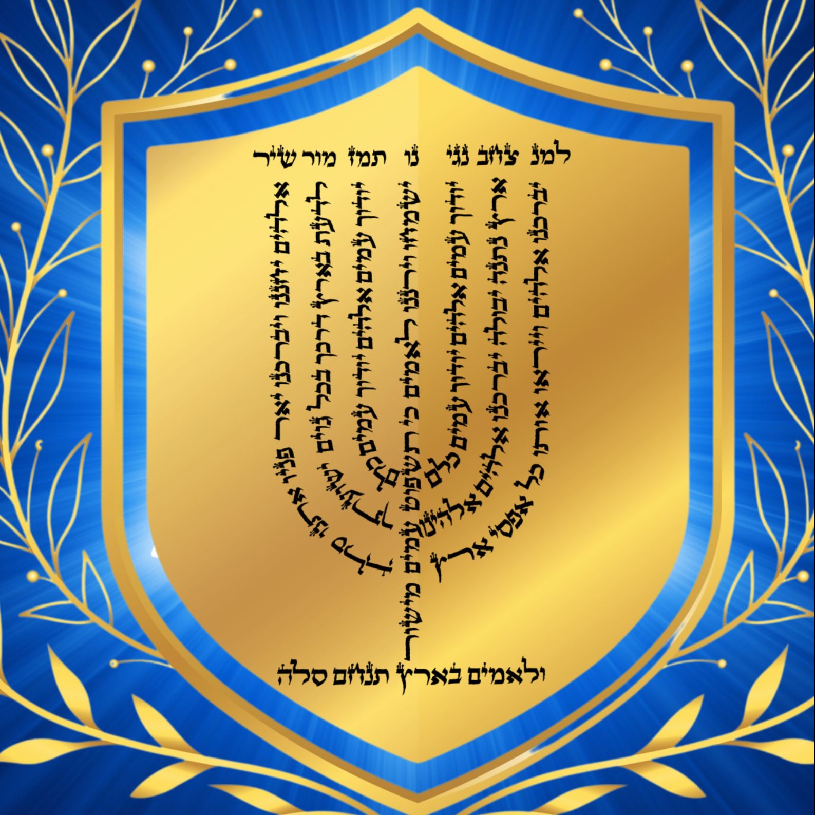 The Menorah: Psalms 66-67