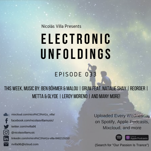 Nicolás Villa presents Electronic Unfoldings Episode 033 | Let Go And Chase The Stars 