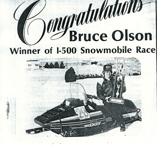 BRUCE OLSON Winnipeg I500 Cross Country Champion