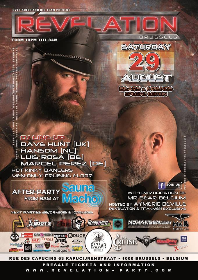 Revelation Aug15 Special Bear Edition – DJ Dave Hunt recorded live