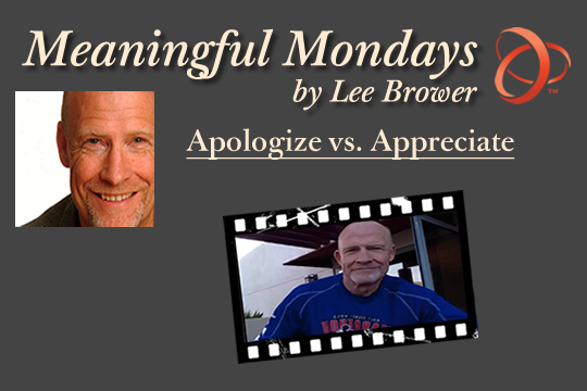 Apologize  vs Appreciate