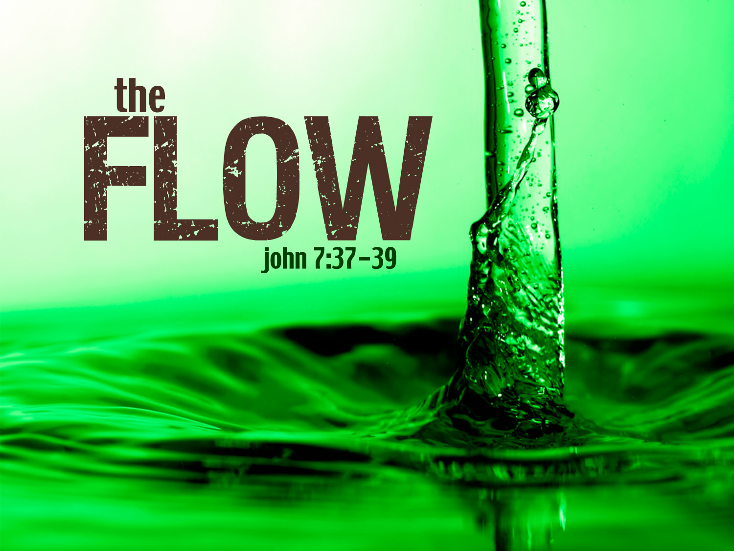 The Flow of the Holy Spirit