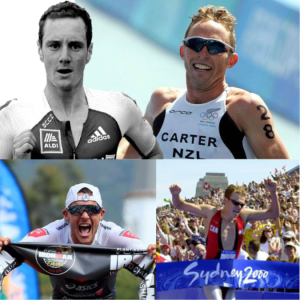 Triathlon Gold - Simon Whitfield, Jan Frodeno, Hamish Carter & Alistair Brownlee