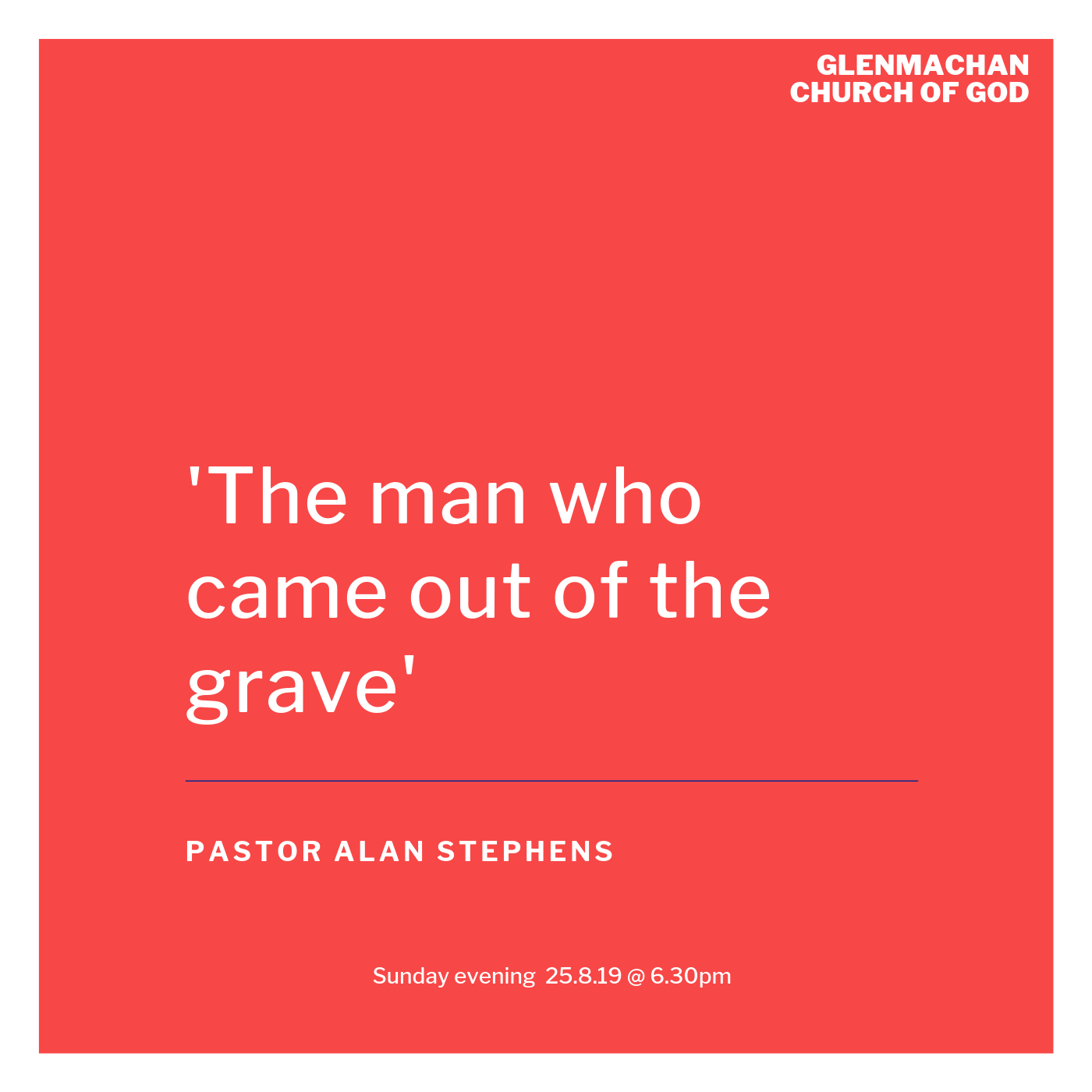 The man who came out of the grave