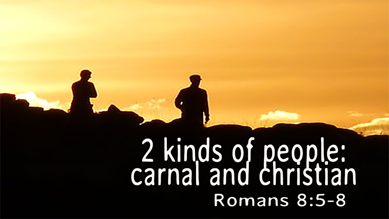 Two Kinds of People: Carnal and Christian - Romans 8:5-8 (Audio)