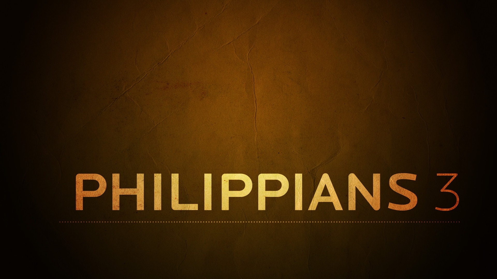 Philippians 3- Letting Go