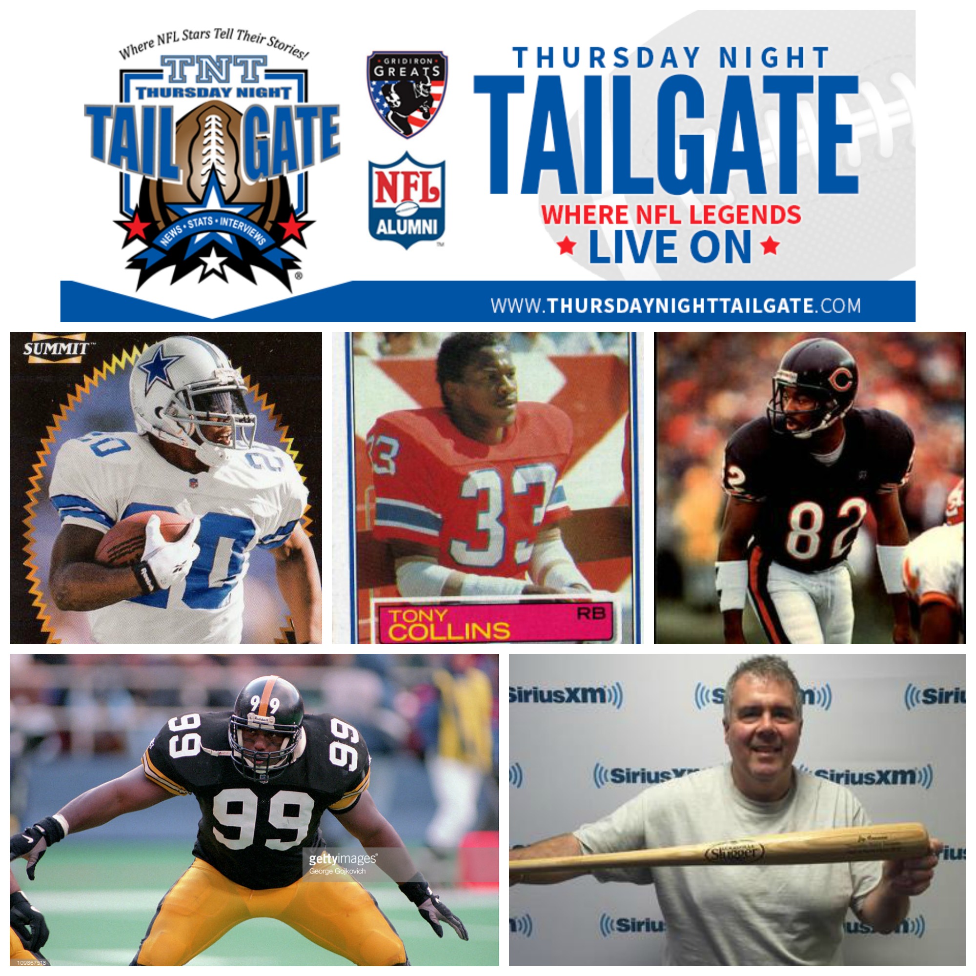 We Go Around the NFL with Sherman Williams, Tony Collins, Wendell Davis, Levon Kirkland, and Zig Fracassi