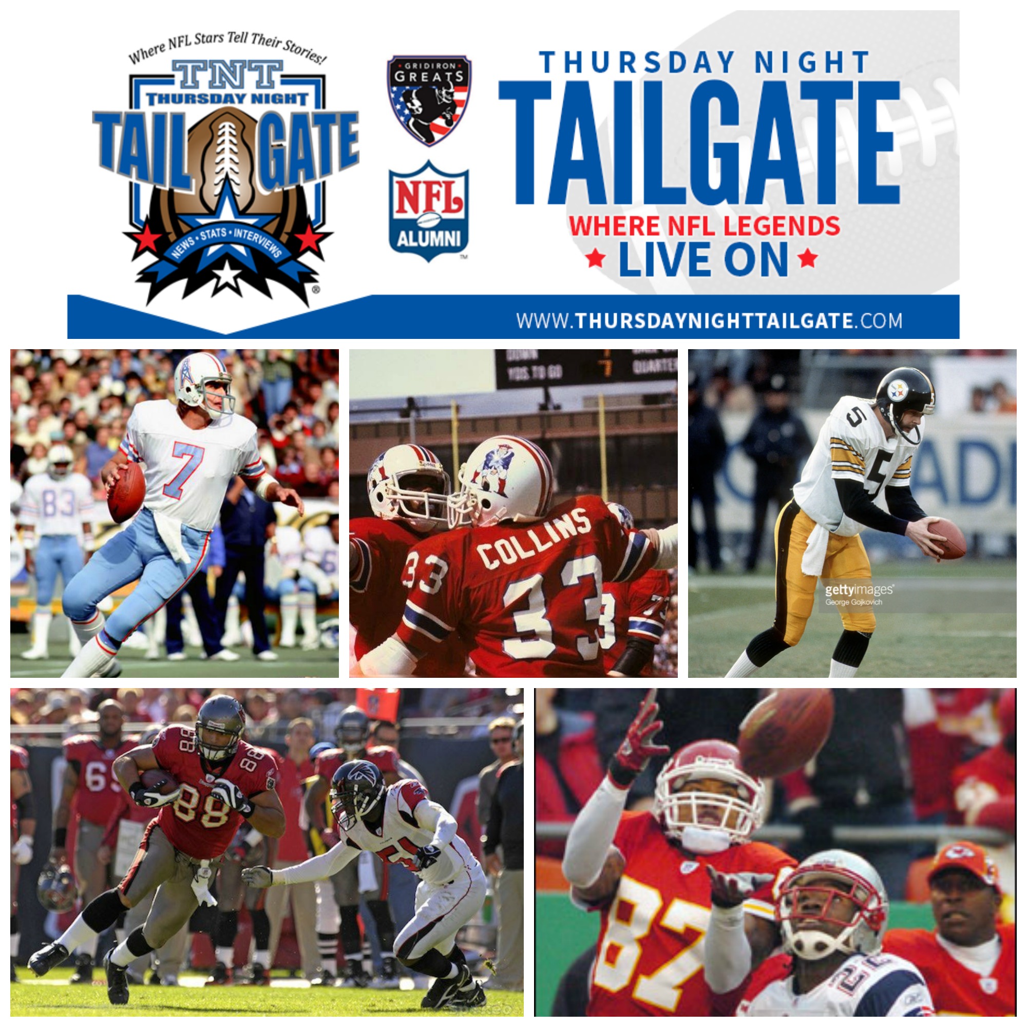 Dan Pastorini, Tony Collins, Craig Colquitt, Anthony Becht &amp; Eddie Kennison Join Us