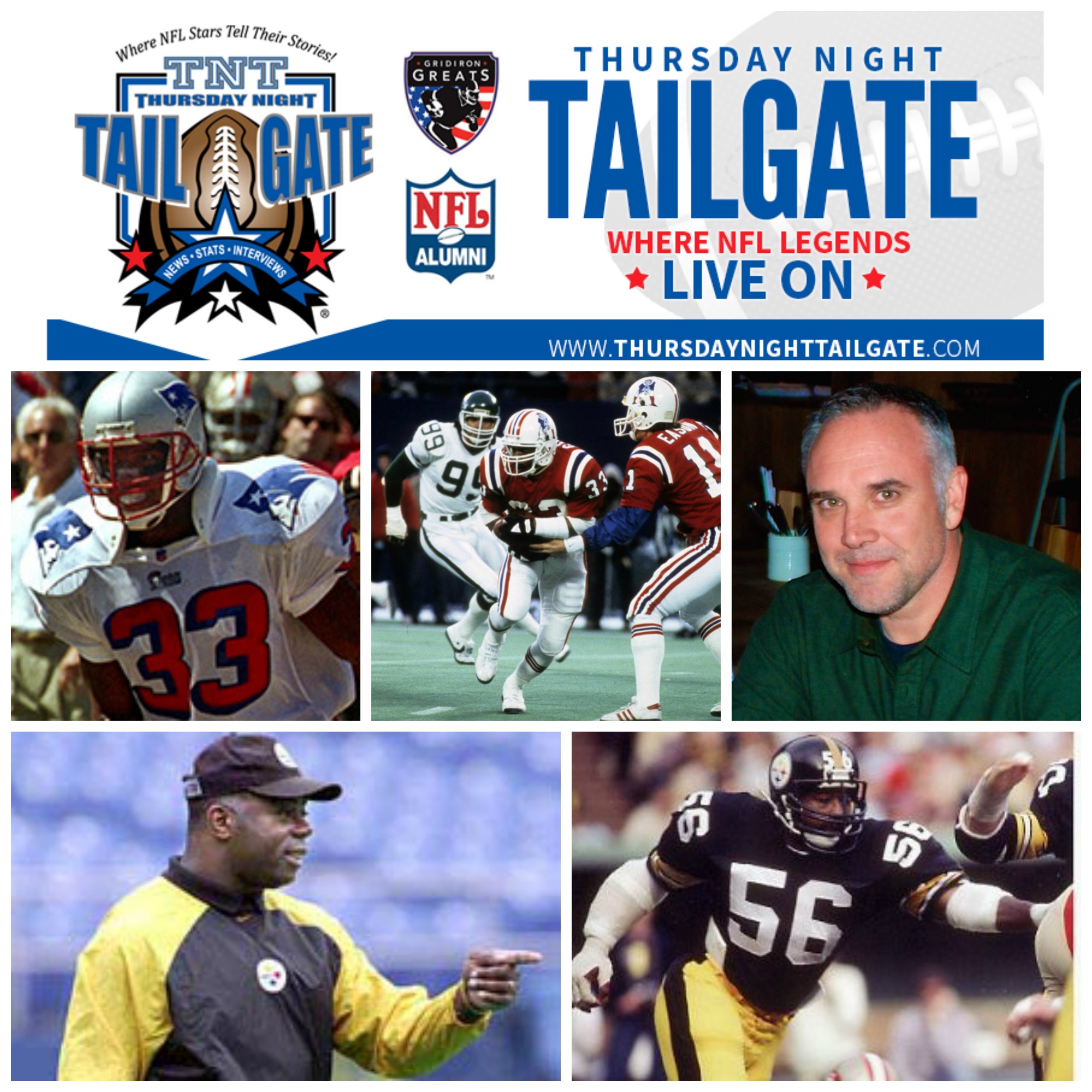 Sam Gash, Tony Collins, Lance Zierlein, Tim Lewis, & Robin Cole