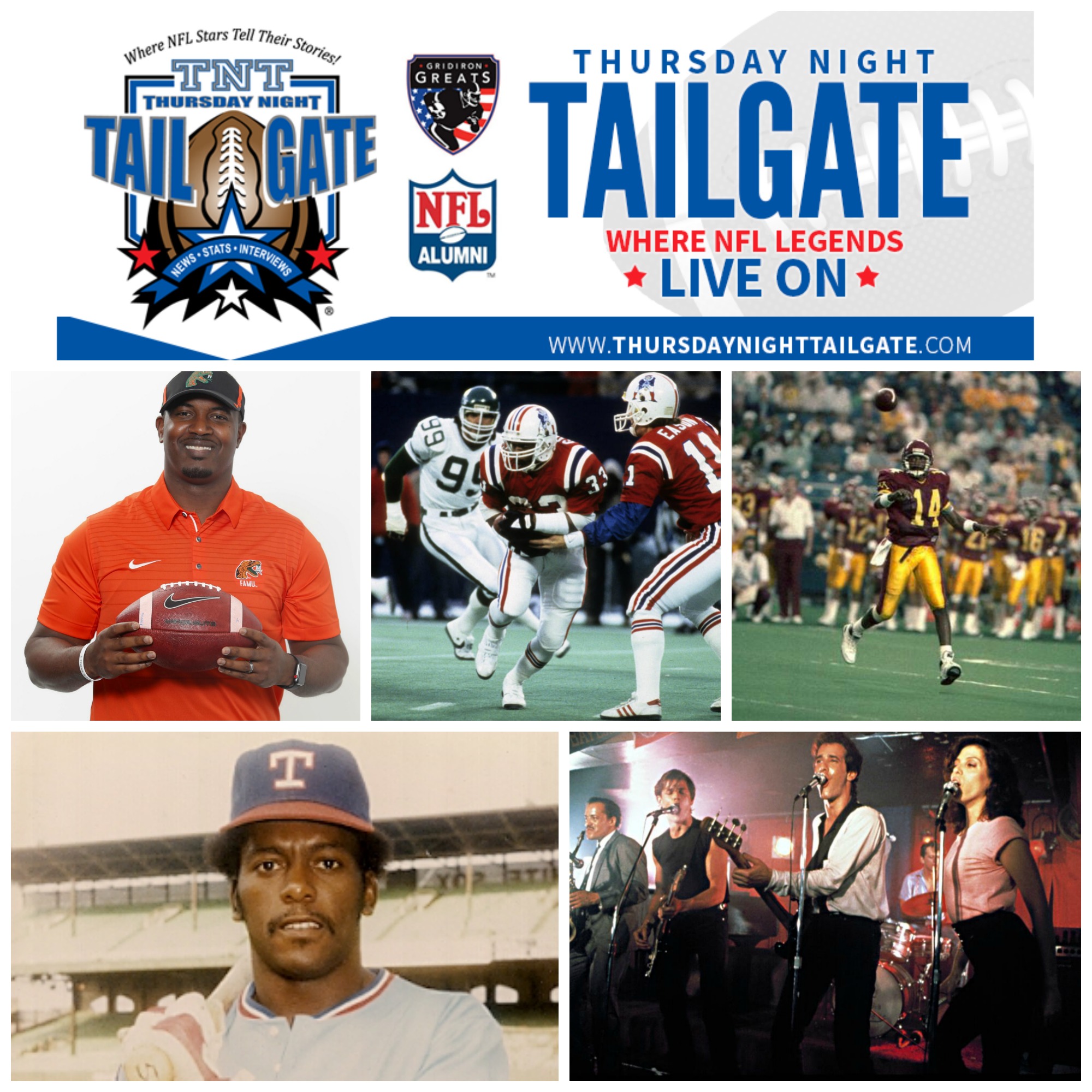 Florida A&M Head Coach Willie Simmon, former Patriots RB Tony Collins, former University of Minnesota QB Rickey Foggie, former Rangers OF Billy Sample & Coach Matthew Laurance Join Us