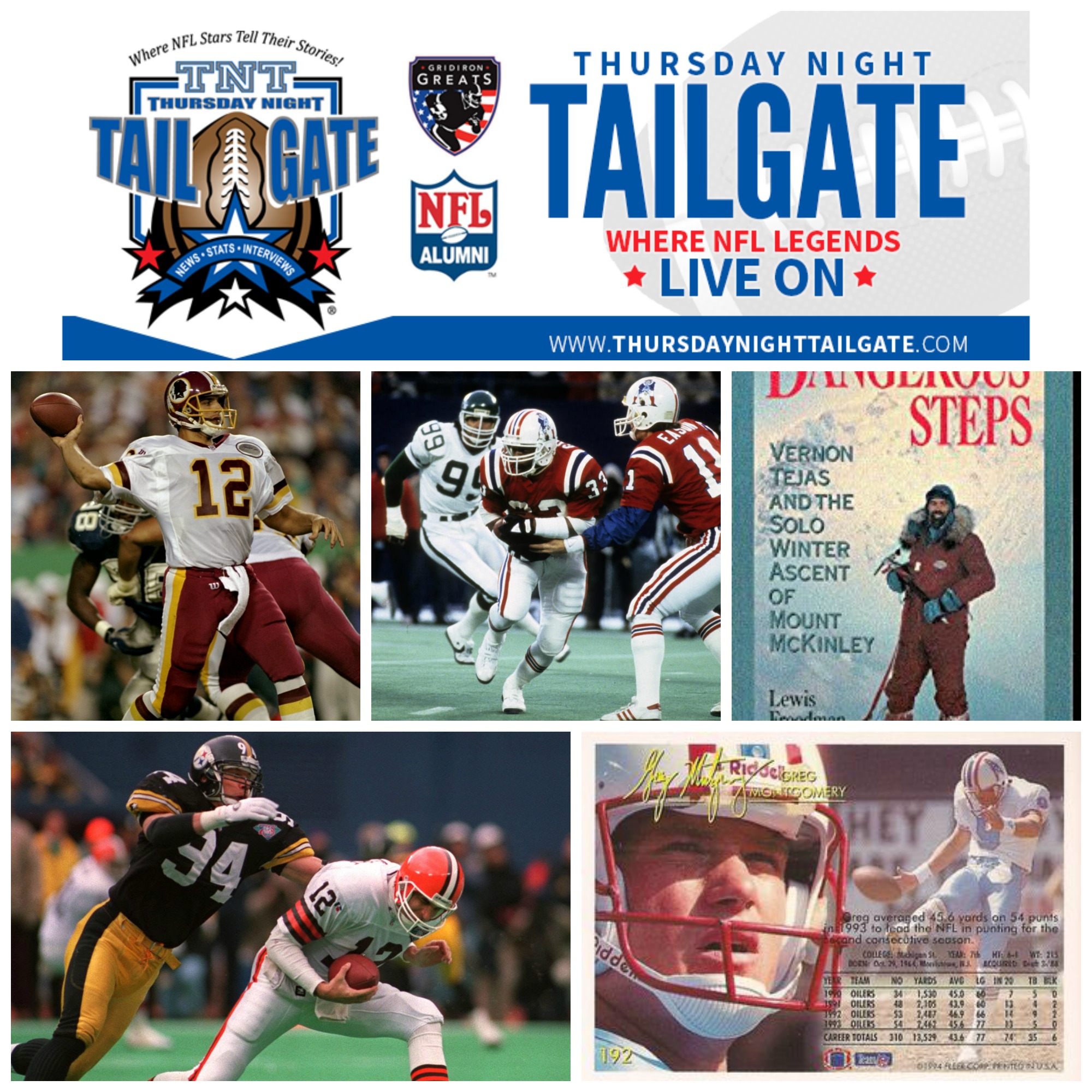 Gus Frerotte, Tony Collins, Vern Tejas, Chad Brown, & Greg Montgomery Join Us