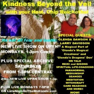 Kindness Beyond the Vail MONDAY, DECEMBER 16TH, 2-4 PM EST ON UPRNTalkRadio.com! SPECIAL GUESTS: GLENDA DAWSON AND LARRY DAVIDSON!