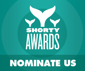 We've Been Nominated For A Shorty Award - Cast Your Vote Today!