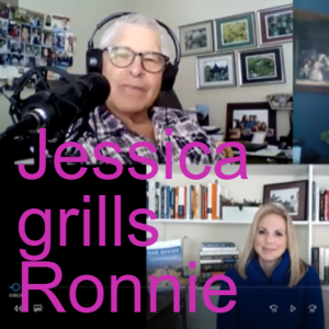 Ronnie gets grilled by special co-host Jessica ”The Reporter” Stone
