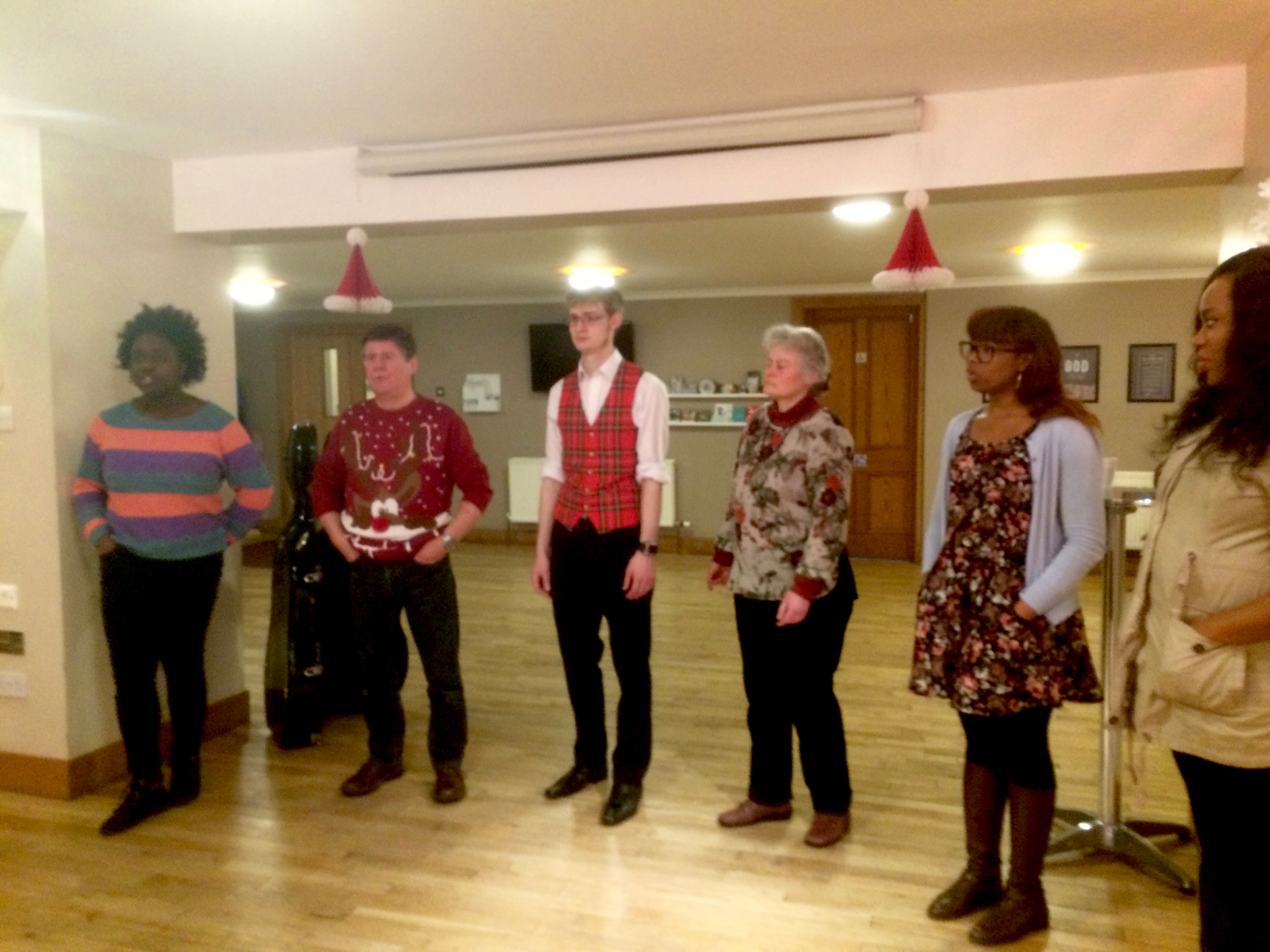 tKCC Gospel Choir members practising Mary, Did you Know